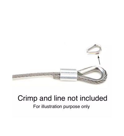 Steel Fishing Line Thimbles – Heavy-Duty Rig Protection