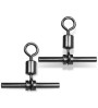 Black Nickel Cross Line Crimp Swivels – Secure, Strong & Built to Perform