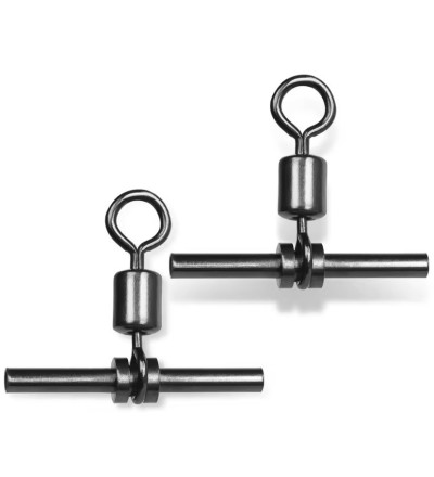 Black Nickel Cross Line Crimp Swivels – Secure, Strong & Built to Perform