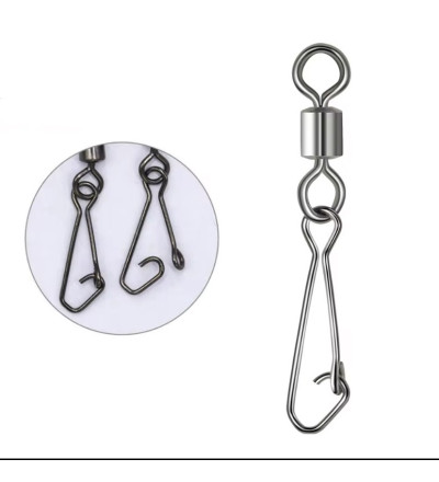 Sea Fishing Snap Links with Rolling Swivels – Strong & Smooth