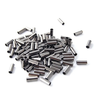 Black Nickel Coated Brass Crimps – Strong, Secure Connection