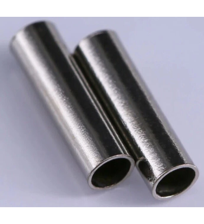 Black Nickel Coated Brass Crimps – Pack of 50 Strong & Secure