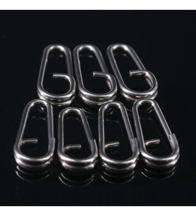 Stainless Steel Pear-Shaped Oval Split Rings – Pack of 20