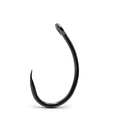 Curved Shank Wide Gape Barbless Carp Hooks PTFE Coated Krank Hooks